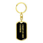 Coast Guard Father v2 - Luxury Dog Tag Keychain