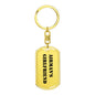Airman's Girlfriend - Luxury Dog Tag Keychain