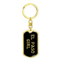 El Paso Girl v5 - Luxury Dog Tag Keychain