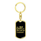 Black and Tan Coonhound v2 - Luxury Dog Tag Keychain