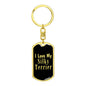 Love My Silky Terrier v2 - Luxury Dog Tag Keychain
