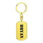 Bryan - Luxury Dog Tag Keychain