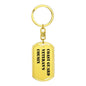 Coast Guard Veteran's Cousin - Luxury Dog Tag Keychain