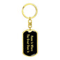 Great Dane's Home v2 - Luxury Dog Tag Keychain
