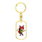 Fox - Luxury Dog Tag Keychain