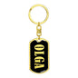 Olga v02 - Luxury Dog Tag Keychain