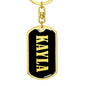 Kayla v02 - Luxury Dog Tag Keychain