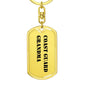 Coast Guard Grandma - Luxury Dog Tag Keychain