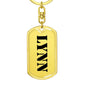 Lynn - Luxury Dog Tag Keychain