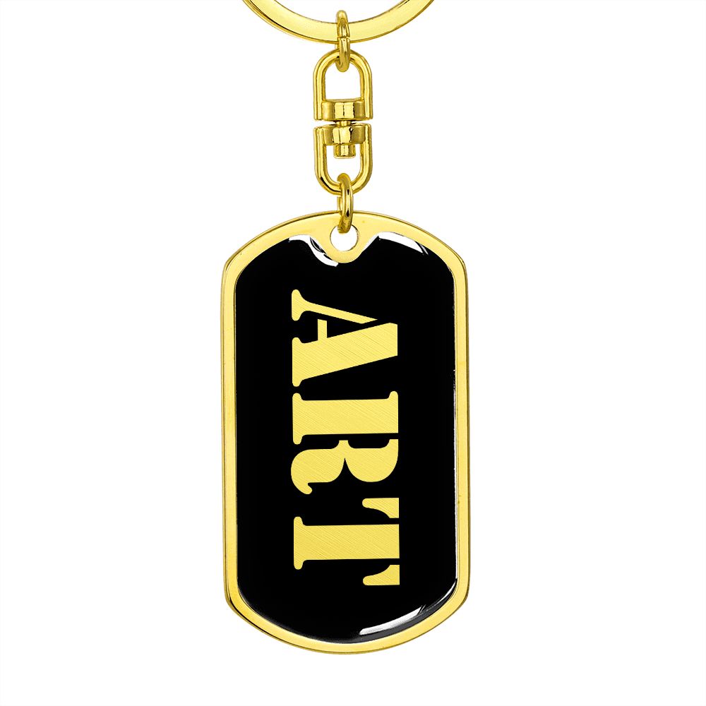 Art v2 - Luxury Dog Tag Keychain