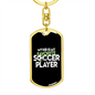 Soccer Dad - Luxury Dog Tag Keychain