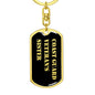 Coast Guard Veteran's Sister v2 - Luxury Dog Tag Keychain
