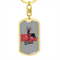 Best Buckin' Dad - Luxury Dog Tag Keychain