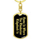 Rhodesian Ridgeback's Home v2 - Luxury Dog Tag Keychain