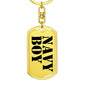 Navy Boy - Luxury Dog Tag Keychain