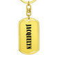 Jacquelyn v01 - Luxury Dog Tag Keychain