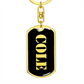 Cole v2 - Luxury Dog Tag Keychain