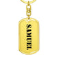 Samuel - Luxury Dog Tag Keychain