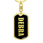 Debra v02 - Luxury Dog Tag Keychain