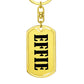 Effie v01 - Luxury Dog Tag Keychain