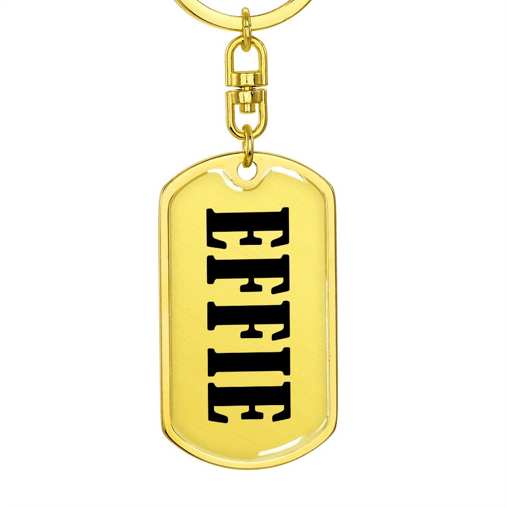 Effie v01 - Luxury Dog Tag Keychain