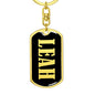 Leah v02 - Luxury Dog Tag Keychain