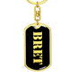 Bret v3 - Luxury Dog Tag Keychain