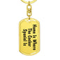 Cocker Spaniel's Home - Luxury Dog Tag Keychain