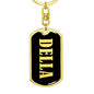 Della v02 - Luxury Dog Tag Keychain