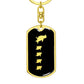 Mama Penguin With 4 Chicks v2 - Luxury Dog Tag Keychain