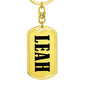 Leah v01 - Luxury Dog Tag Keychain
