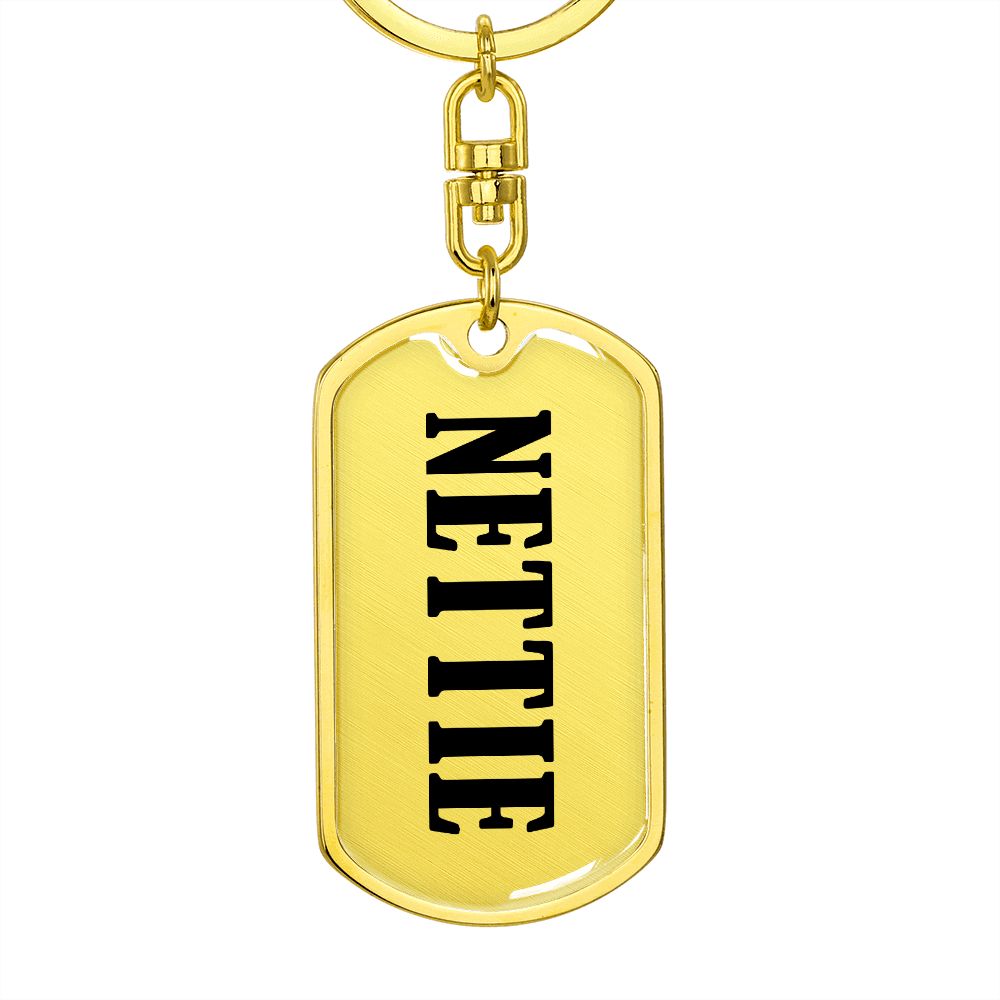 Nettie v01 - Luxury Dog Tag Keychain