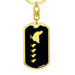 Mama Chicken With 4 Chicks v2 - Luxury Dog Tag Keychain