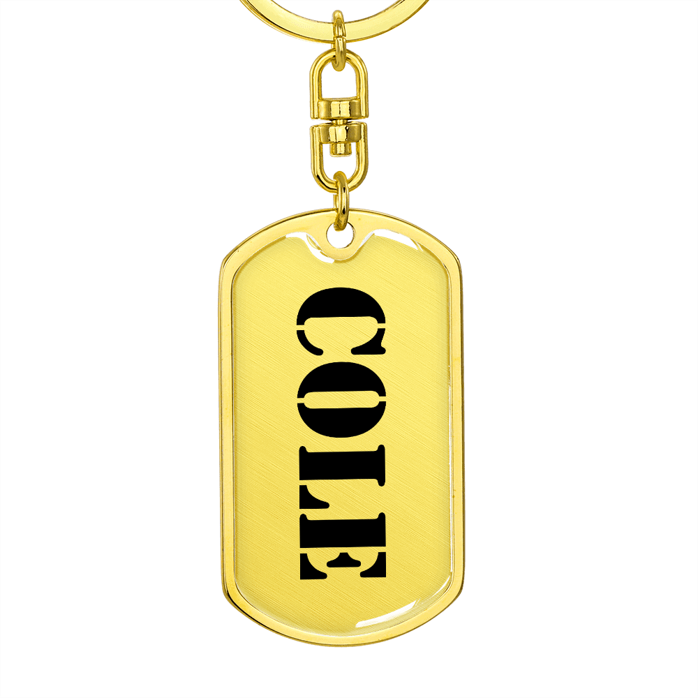 Cole - Luxury Dog Tag Keychain