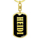 Heidi v02 - Luxury Dog Tag Keychain