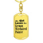 German Wirehaired Pointer - Luxury Dog Tag Keychain