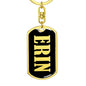 Erin v02 - Luxury Dog Tag Keychain