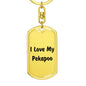 Love My Pekapoo v4 - Luxury Dog Tag Keychain