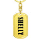 Shelly v01 - Luxury Dog Tag Keychain