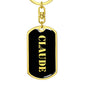Claude v3 - Luxury Dog Tag Keychain