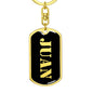 Juan v3 - Luxury Dog Tag Keychain