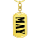 May v01 - Luxury Dog Tag Keychain