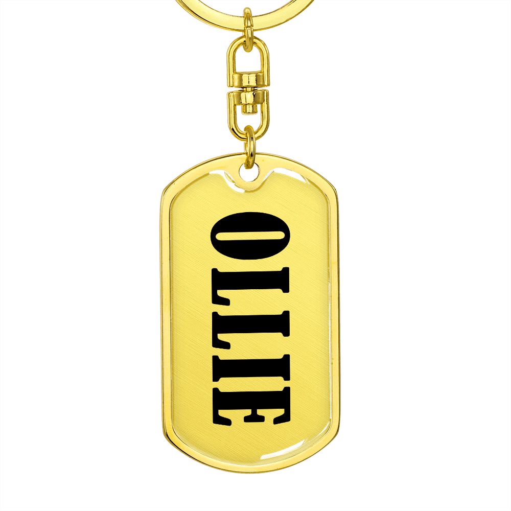 Ollie v01 - Luxury Dog Tag Keychain