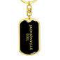 Jacksonville Girl v5 - Luxury Dog Tag Keychain