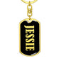 Jessie v02 - Luxury Dog Tag Keychain