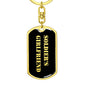 Soldier's Girlfriend v2 - Luxury Dog Tag Keychain