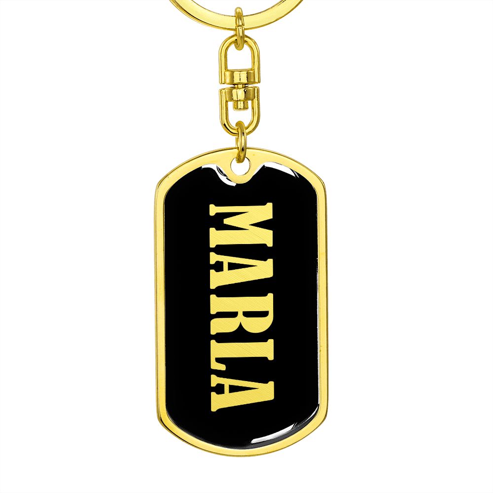 Marla v02 - Luxury Dog Tag Keychain