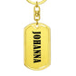 Johanna v01 - Luxury Dog Tag Keychain
