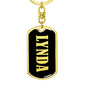Lynda v02 - Luxury Dog Tag Keychain