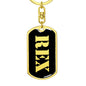 Rex v3 - Luxury Dog Tag Keychain